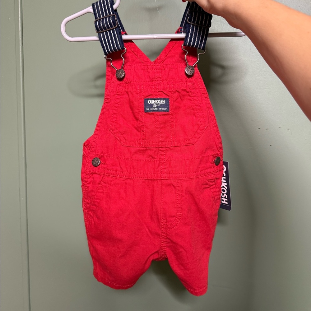 OshKosh B'gosh Vibrant Red Kids Overalls